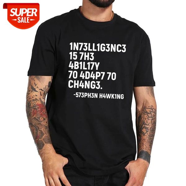 stephen hawking t shirt intelligence is the ability to adapt to change tshirt 100% cotton soft tee #ee6v, White;black
stephen hawking t shirt intelligence is the ability to adapt to change tshirt 100% cotton soft tee #ee6v, White;black