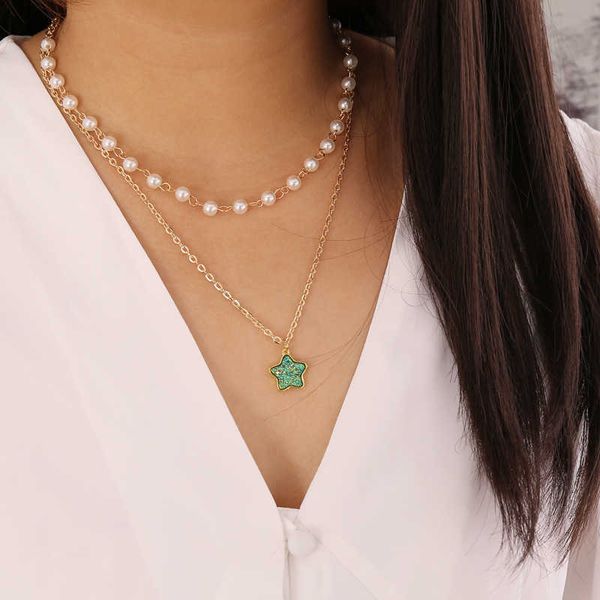 designer necklace gold color star party women's pendant fashion female choker s jewelry simple ladies pentagon-star gifts, Silver
designer necklace gold color star party women's pendant fashion female choker s jewelry simple ladies pentagon-star gifts, Silver