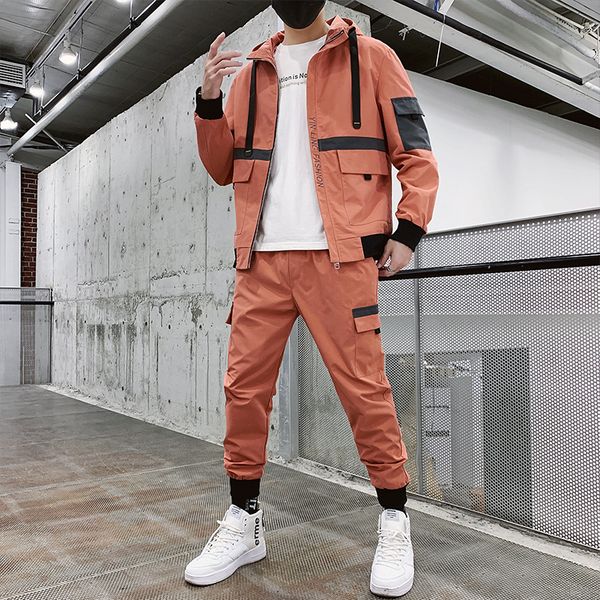 new hip hop workwear jacket tracksuit jacket+pants 2pc sets baseball loose zipper 2021 spring coat & long pants mens clothes zwzs v41k, Gray
new hip hop workwear jacket tracksuit jacket+pants 2pc sets baseball loose zipper 2021 spring coat & long pants mens clothes zwzs v41k, Gray