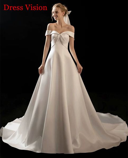 2021 vestido noiva arrival satin luxury sweep train off the shoulder wedding robe de mariage qst0, White
2021 vestido noiva arrival satin luxury sweep train off the shoulder wedding robe de mariage qst0, White