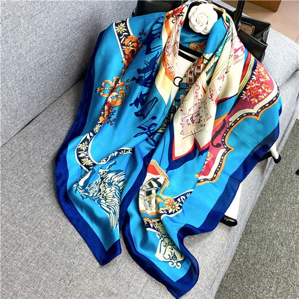 2021 to fashion and elegant 100% silk scarf 90*90cm square shawl handmade wrap women's scarves available wholesale, Blue;gray
2021 to fashion and elegant 100% silk scarf 90*90cm square shawl handmade wrap women's scarves available wholesale, Blue;gray