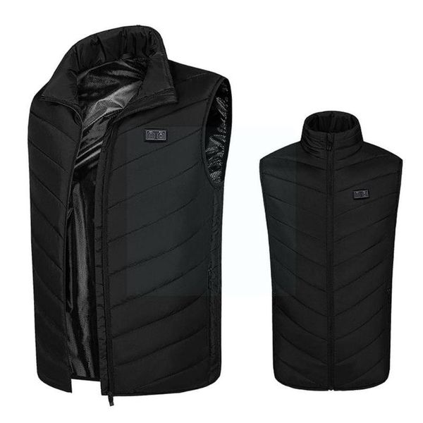 men's vests two-control nine-zone cotton vest warm soft jackets casual heating u6m8, Black;white
men's vests two-control nine-zone cotton vest warm soft jackets casual heating u6m8, Black;white