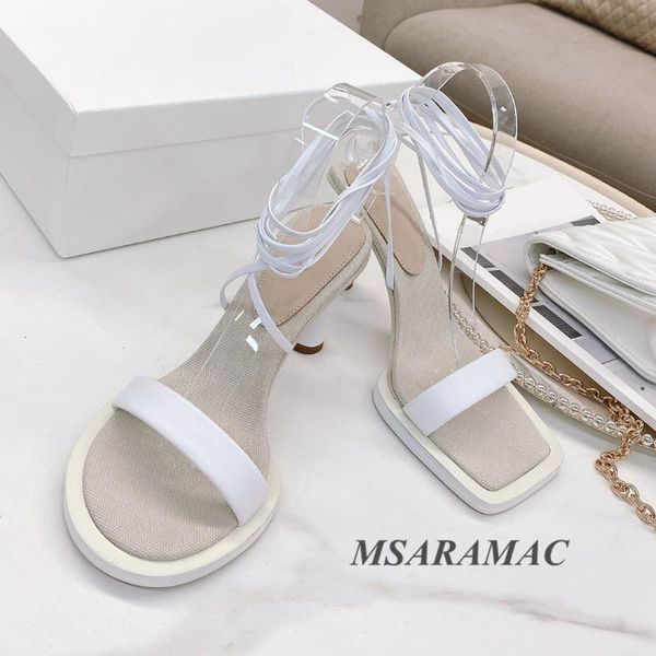 sandals summer white asymmetric toe high heel leather round and square dress shoes elegant ankle strap, Black
sandals summer white asymmetric toe high heel leather round and square dress shoes elegant ankle strap, Black