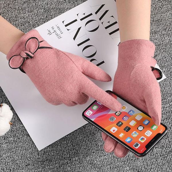 five fingers gloves winter women double layer wool cashmere knit plus plush velvet thick glove bow embroidery touch screen warm driving mitt, Blue;gray
five fingers gloves winter women double layer wool cashmere knit plus plush velvet thick glove bow embroidery touch screen warm driving mitt, Blue;gray