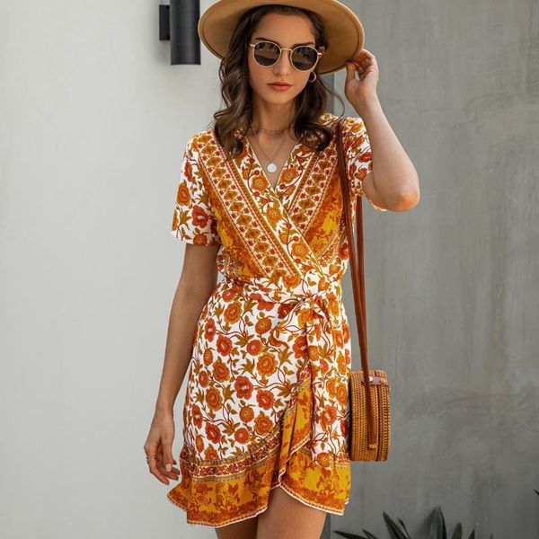 casual dresses jastie bohemian style floral prined women v-neck ruffle short wrap dress boho beach female vestidos 2021, Black;gray
casual dresses jastie bohemian style floral prined women v-neck ruffle short wrap dress boho beach female vestidos 2021, Black;gray