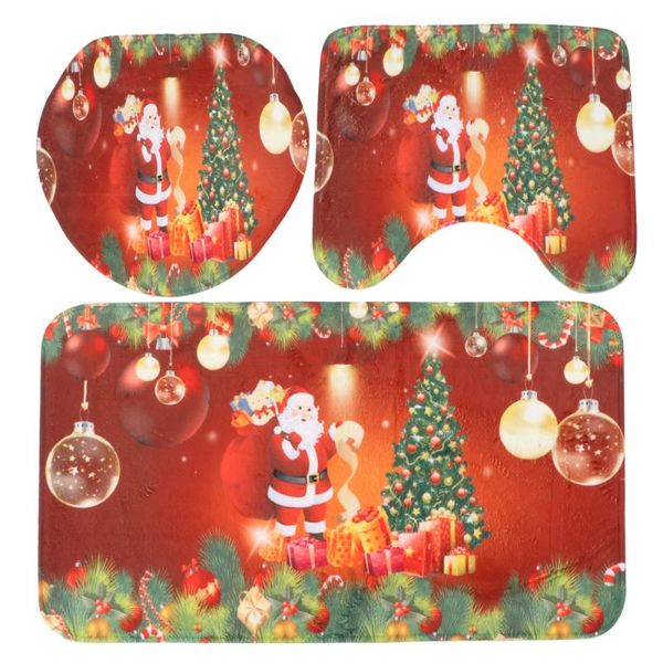 bath mats 3pcs christmas printing non-slip bathroom rug mat cartoon toilet lid cover (santa claus and tree)
bath mats 3pcs christmas printing non-slip bathroom rug mat cartoon toilet lid cover (santa claus and tree)