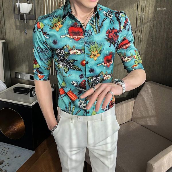 men's casual shirts printed autumn fashion men social business shirt slim fit half sleeve dress blouse, White;black
men's casual shirts printed autumn fashion men social business shirt slim fit half sleeve dress blouse, White;black