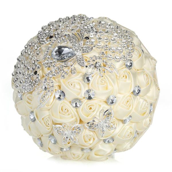 decorative flowers & wreaths 18cm bridal wedding bouquet handmade brooch with artificial rhinestone satin rose flower for bride supplies
decorative flowers & wreaths 18cm bridal wedding bouquet handmade brooch with artificial rhinestone satin rose flower for bride supplies