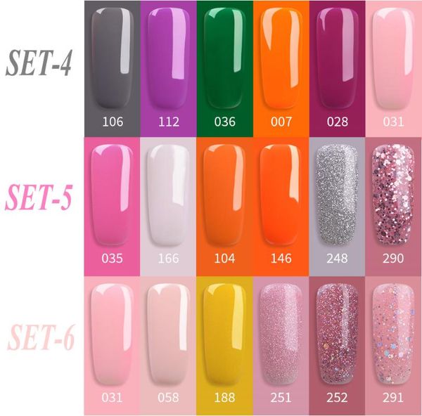 nail gel rs 6pcs polish set color glitter semi permanant uv varnish hybrid soak off for manicure art vernis kits, Red;pink
nail gel rs 6pcs polish set color glitter semi permanant uv varnish hybrid soak off for manicure art vernis kits, Red;pink