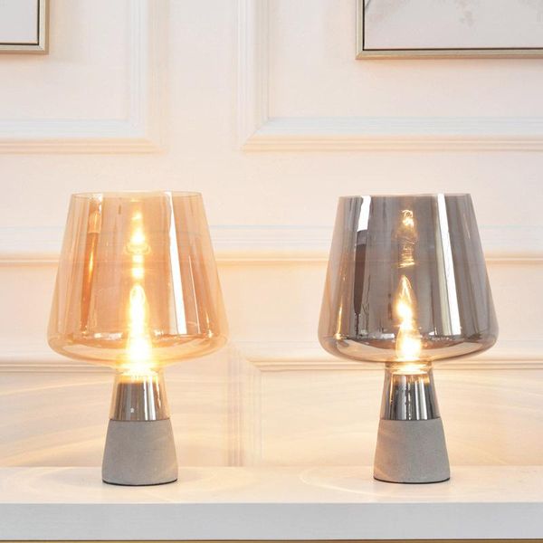 table lamps nordic creative vintage lamp simple smoky gray and amber glass desk lights for living room bedroom bedside decor led
table lamps nordic creative vintage lamp simple smoky gray and amber glass desk lights for living room bedroom bedside decor led