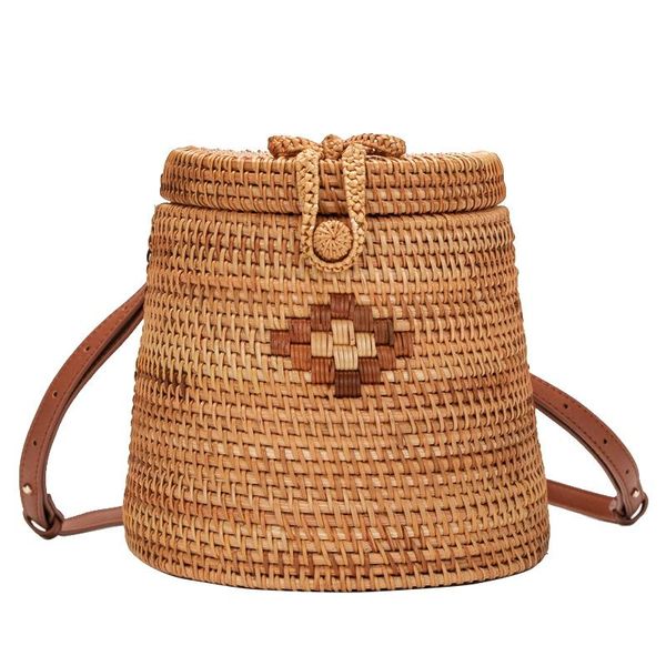 outdoor bags handmade woven rattan backpacks women pu leather bow hasp inside blue flowers print backpack ladies double straps
outdoor bags handmade woven rattan backpacks women pu leather bow hasp inside blue flowers print backpack ladies double straps