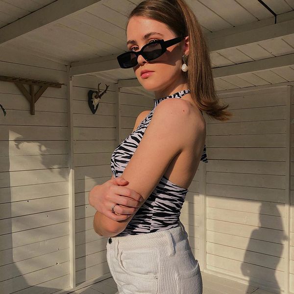 zebra print backless halter women summer tie up crop tees ladies fashion y2k 90s camis streetwear, White
zebra print backless halter women summer tie up crop tees ladies fashion y2k 90s camis streetwear, White