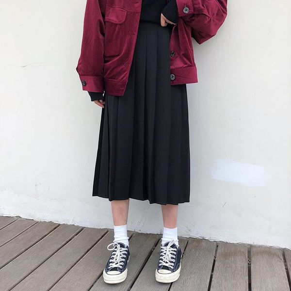 skirts 2021 spring and autumn women's long skirt high waist pleated solid color line, Black
skirts 2021 spring and autumn women's long skirt high waist pleated solid color line, Black