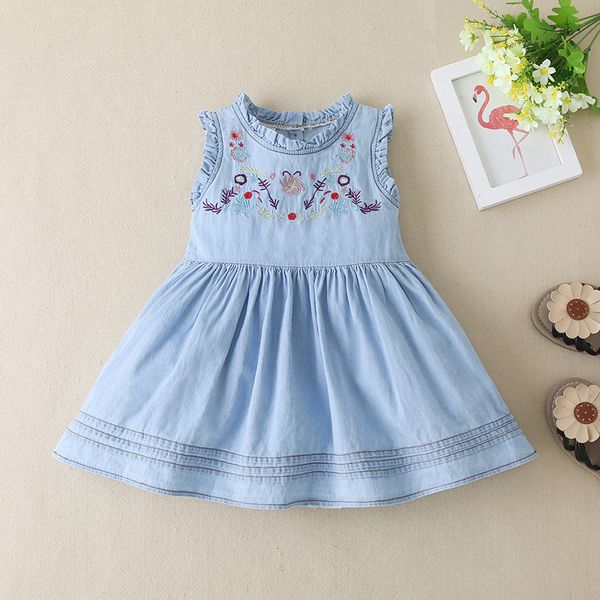 girls' dress 2020 summer new sleeveless denim children's wear baby cotton skirt children's foreign style denim skirt, Blue
girls' dress 2020 summer new sleeveless denim children's wear baby cotton skirt children's foreign style denim skirt, Blue
