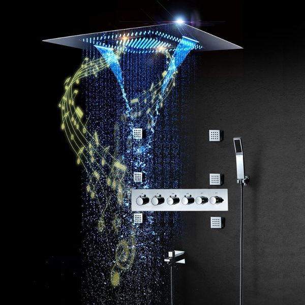 bathroom shower sets music rain system large 31"x23" waterfall panel higt pressure led showerheads thermostatic faucets chrome
bathroom shower sets music rain system large 31"x23" waterfall panel higt pressure led showerheads thermostatic faucets chrome