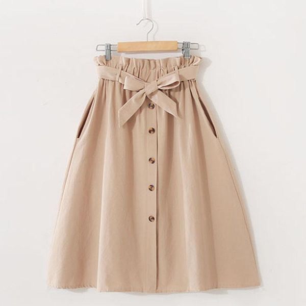 skirts women a-line casual cotton spring summer korean style solid elegant high waist single-breasted bow lace up midi skir, Black
skirts women a-line casual cotton spring summer korean style solid elegant high waist single-breasted bow lace up midi skir, Black