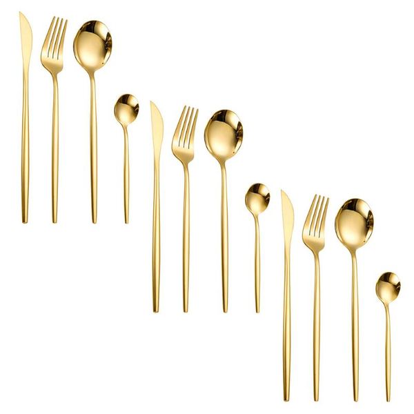 flatware sets 12pcs stainless steel spoon fork cutter set tableware kit home (golden)
flatware sets 12pcs stainless steel spoon fork cutter set tableware kit home (golden)