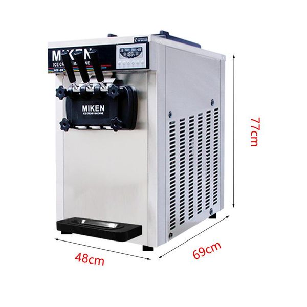 commercial 3 flavors small deskice cream cone stainless steel ice cream machine for sale tb-618
commercial 3 flavors small deskice cream cone stainless steel ice cream machine for sale tb-618