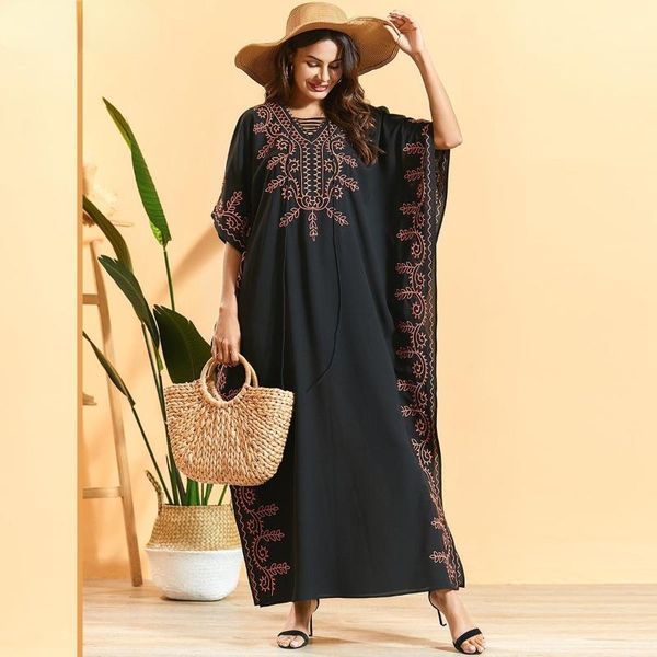 ethnic clothing muslim fashion robe plus size women's bat sleeve embroidered pleated bohemian long skirt arab abayas for women turkish, Red
ethnic clothing muslim fashion robe plus size women's bat sleeve embroidered pleated bohemian long skirt arab abayas for women turkish, Red