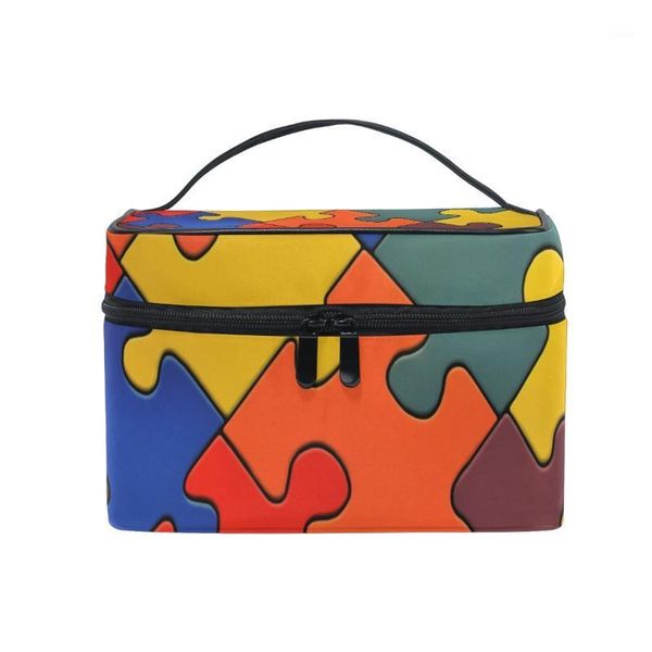 cosmetic bags & cases fengju bag portable travel organizer hanging toiletry case storage tote for girls woman multi-colored puzzles1
cosmetic bags & cases fengju bag portable travel organizer hanging toiletry case storage tote for girls woman multi-colored puzzles1