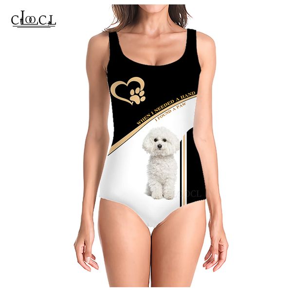 cloocl 2021 summer curly bichon frise swimsuit 3d print sleeveless women fashion casual beach one piece swimwear, White;black
cloocl 2021 summer curly bichon frise swimsuit 3d print sleeveless women fashion casual beach one piece swimwear, White;black