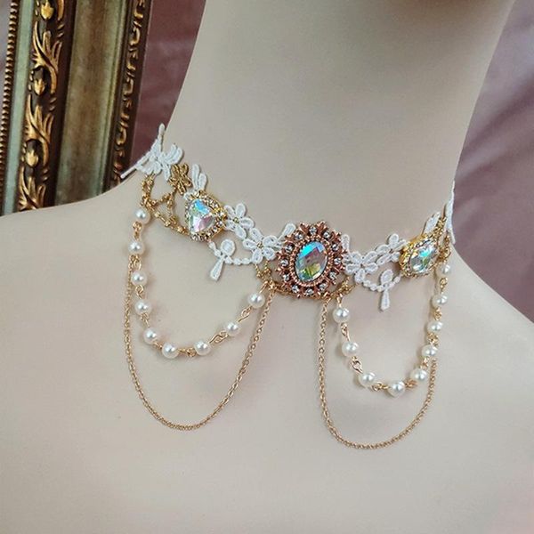 lolita mermaid colorful heart imitation pearl choker necklace for women handmade elegant flower tassel necklace trendy jewelry, Golden;silver
lolita mermaid colorful heart imitation pearl choker necklace for women handmade elegant flower tassel necklace trendy jewelry, Golden;silver