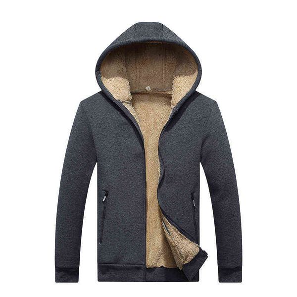 men lamb cashmere sweatshirts mens thickened sweatshirts men's cashmere hoodies casual zipper men cardigan winter sweatshirts 211217, Black
men lamb cashmere sweatshirts mens thickened sweatshirts men's cashmere hoodies casual zipper men cardigan winter sweatshirts 211217, Black