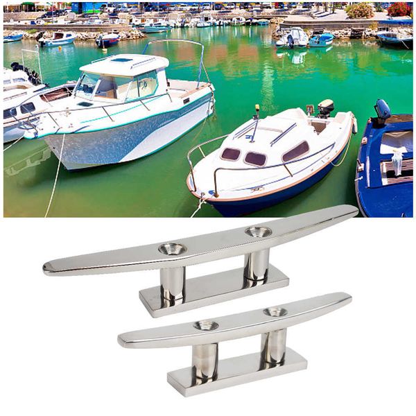 car deck rope tie yacht accessories 316 stainless steel 4"8" low flat cleat for marine boat 2 hole hardware boat cleats
car deck rope tie yacht accessories 316 stainless steel 4"8" low flat cleat for marine boat 2 hole hardware boat cleats