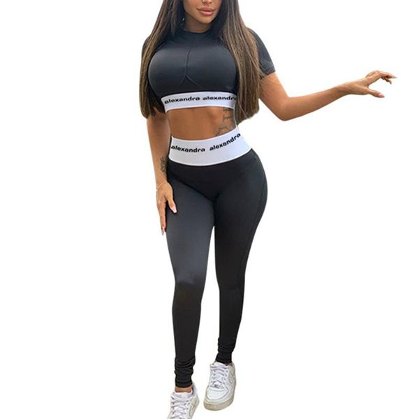 women's two piece pants sports crop leggings suit woman tracksuit 2021 set women sportswear chandal mujer ensemble jogging femme black, White
women's two piece pants sports crop leggings suit woman tracksuit 2021 set women sportswear chandal mujer ensemble jogging femme black, White