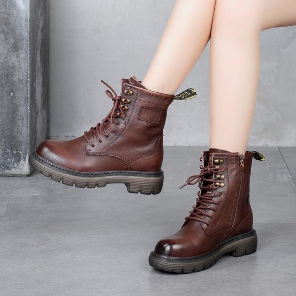 boots yiluan genuine leather motorcycle women's 2021 autumn side zipper short layer cowhide lace single, Black
boots yiluan genuine leather motorcycle women's 2021 autumn side zipper short layer cowhide lace single, Black