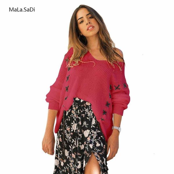 fashion v-neck warm knitted sweater women full sleeve loose pullover casual femme jumpers new autumn lady solid sweater v191130, White;black
fashion v-neck warm knitted sweater women full sleeve loose pullover casual femme jumpers new autumn lady solid sweater v191130, White;black