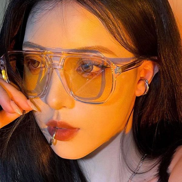 sunglasses vintage ins net red big frame fashion yellow sun glasses womens 2021 driving anti-ultraviolet men, White;black
sunglasses vintage ins net red big frame fashion yellow sun glasses womens 2021 driving anti-ultraviolet men, White;black