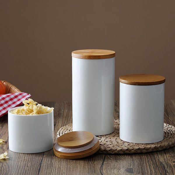 storage bottles & jars white ceramic bamboo lid sealed tea grains nuts spice container classified kitchen sealing organizer
storage bottles & jars white ceramic bamboo lid sealed tea grains nuts spice container classified kitchen sealing organizer