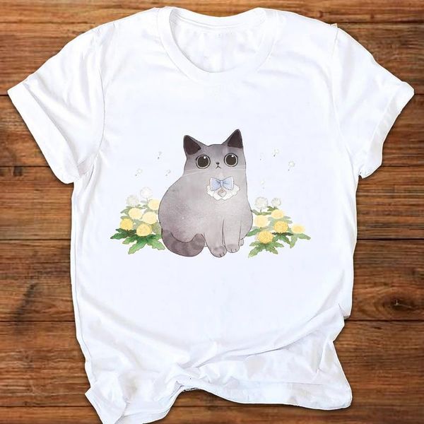 women graphic cat floral lovely cute fashion 90s ladies printing print clothes lady tees female t shirt womens t-shirt, White
women graphic cat floral lovely cute fashion 90s ladies printing print clothes lady tees female t shirt womens t-shirt, White