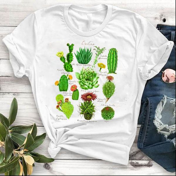 women lady t shirt cactus wildflowers print tshirt ladies short sleeve loose shirt women female clothes graphic t shirt, White
women lady t shirt cactus wildflowers print tshirt ladies short sleeve loose shirt women female clothes graphic t shirt, White