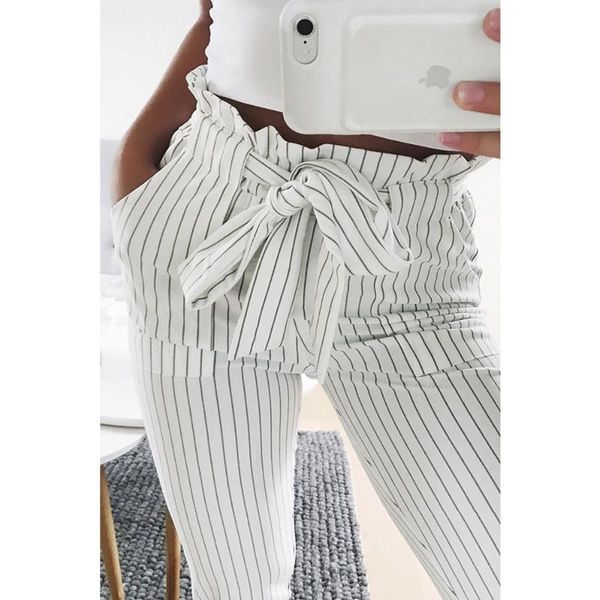 women's pants & capris 2021 women fashion casual pencil bow tie drawstring sweet elastic waist pockets trousers slim strip, Black;white
women's pants & capris 2021 women fashion casual pencil bow tie drawstring sweet elastic waist pockets trousers slim strip, Black;white
