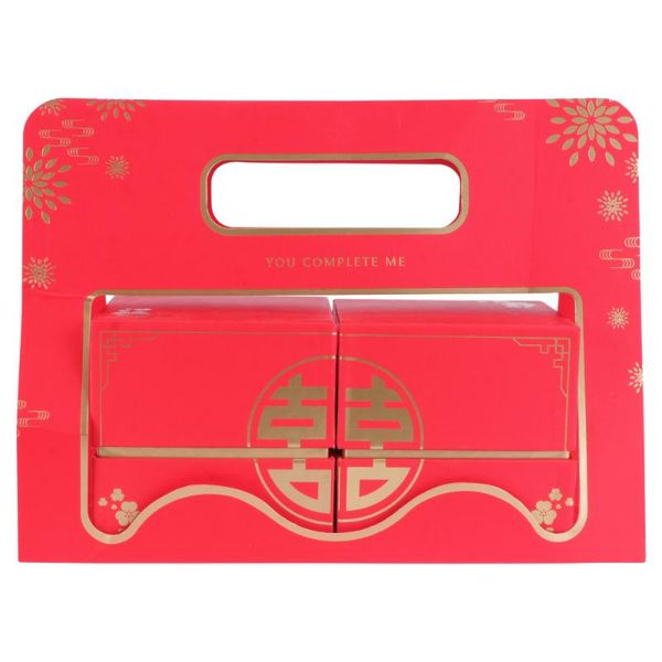 1pc candy box festival hand gift storage container wedding wrapping box (red)
1pc candy box festival hand gift storage container wedding wrapping box (red)