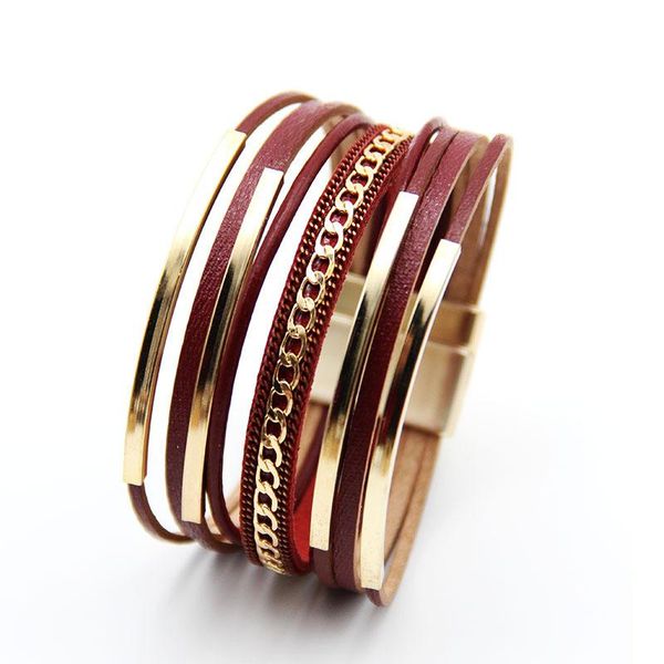 charm bracelets european and american selling bohemian multi-layer national style gold copper tube magnetic buckle bracelet lady, Golden;silver
charm bracelets european and american selling bohemian multi-layer national style gold copper tube magnetic buckle bracelet lady, Golden;silver