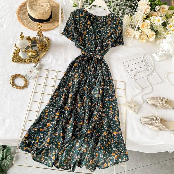 singrain women irregular floral dress vintage holiday flower beach chiffon dress holiday bohemian summer long print ruffle, White;black
singrain women irregular floral dress vintage holiday flower beach chiffon dress holiday bohemian summer long print ruffle, White;black