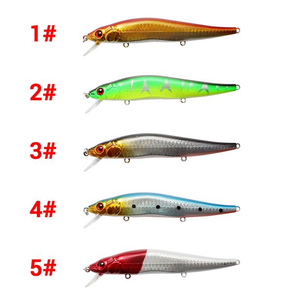 11cm/11g mixed colors abs minnow fishing lure swimbait crankbait rigged with 2pcs high carbon steel sharp treble hooks 401 x2
11cm/11g mixed colors abs minnow fishing lure swimbait crankbait rigged with 2pcs high carbon steel sharp treble hooks 401 x2
