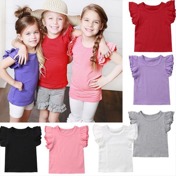 toddler newborn kids baby girl boy t shirt flying sleeves ruffle tee solid color casual outfits clothes 0 6, Blue
toddler newborn kids baby girl boy t shirt flying sleeves ruffle tee solid color casual outfits clothes 0 6, Blue