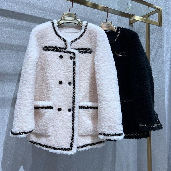women's fur & faux jackets women winter 100% real sheep shearling coat female casual natural wool korean clothing casaco feminino, Black
women's fur & faux jackets women winter 100% real sheep shearling coat female casual natural wool korean clothing casaco feminino, Black