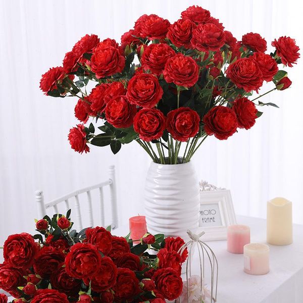 decorative flowers & wreaths artificial peony bouquet hydrangea silk blooming fake hand flower roses wedding centerpieces decor home decorat
decorative flowers & wreaths artificial peony bouquet hydrangea silk blooming fake hand flower roses wedding centerpieces decor home decorat