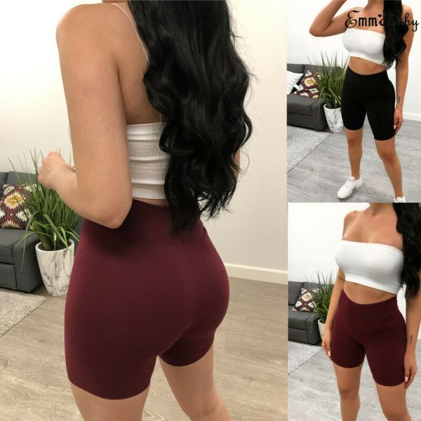 casual stretch yoga cycling shorts women high waist solid color bodycon fitness running gym sports shorts sweatpants, Black
casual stretch yoga cycling shorts women high waist solid color bodycon fitness running gym sports shorts sweatpants, Black