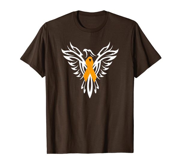 multiple sclerosis awareness t shirt orange ribbon phoenix, White;black 
multiple sclerosis awareness t shirt orange ribbon phoenix, White;black