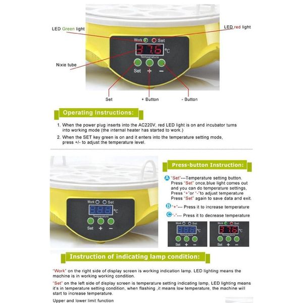 mini 7 egg incubator poultry incubator brooder digital temperature hatchery machine hatcher for chi jllshn garden_light
mini 7 egg incubator poultry incubator brooder digital temperature hatchery machine hatcher for chi jllshn garden_light