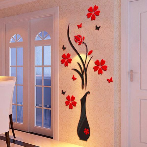 wall stickers diy vase flower tree crystal arcylic sticker 3d living room home decor size 80*40cm
wall stickers diy vase flower tree crystal arcylic sticker 3d living room home decor size 80*40cm