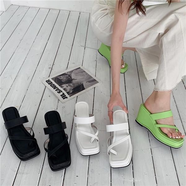 sandals fashion square toe wedge women 2021 summer white fairy style open-toed and slippers, Black
sandals fashion square toe wedge women 2021 summer white fairy style open-toed and slippers, Black