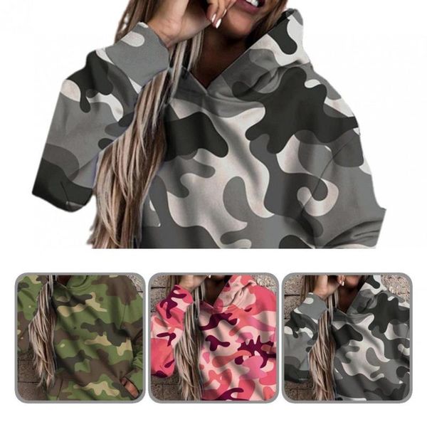women's hoodies & sweatshirts camo casual long sleeve autumn hoodie loose spring camouflage for women, Black
women's hoodies & sweatshirts camo casual long sleeve autumn hoodie loose spring camouflage for women, Black