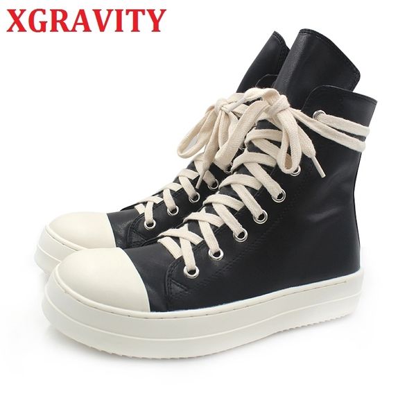 xgravity mid-calf lady casual black flat sneaker elegant woman round toe fashion boots european american woman autumn shoes c251 210429
xgravity mid-calf lady casual black flat sneaker elegant woman round toe fashion boots european american woman autumn shoes c251 210429